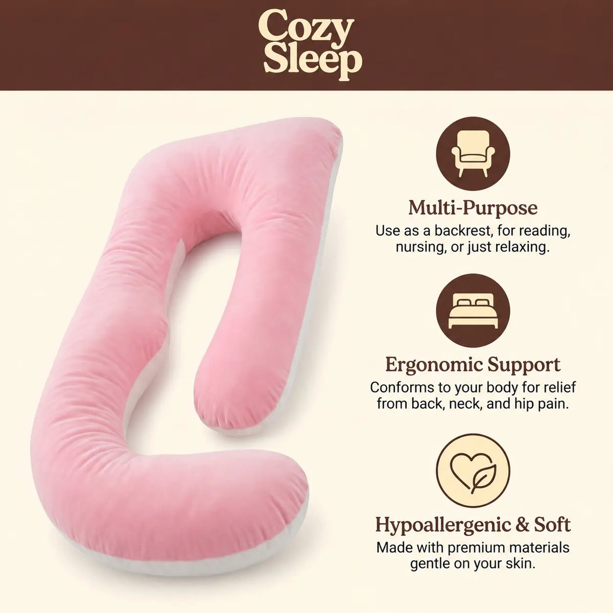 Cozy Sleep™ Passenger Pillow