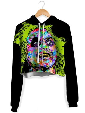 Beetlejuice Fleece Crop Hoodie