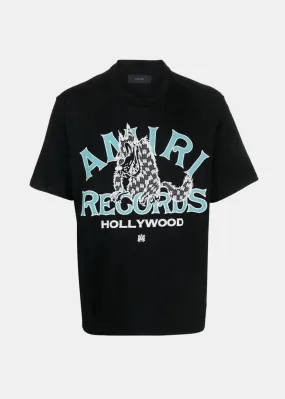 Black Amiri Records Wolf T-Shirt