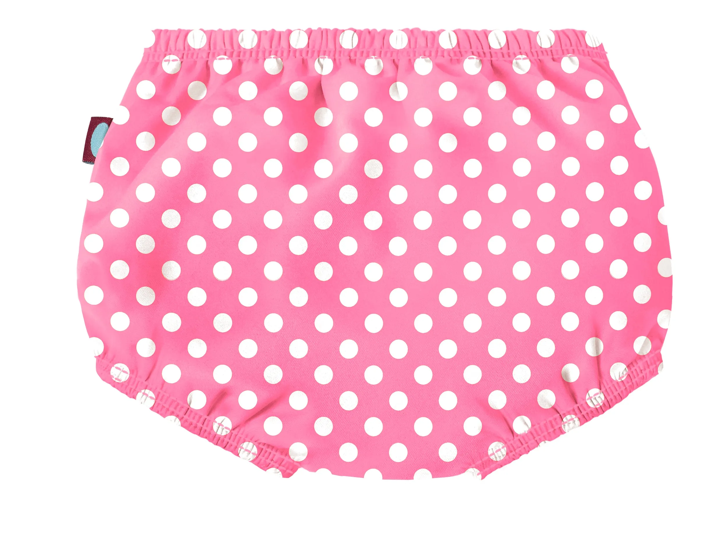 Boys and Girls Recycled Polyester UPF 50  Swim Diaper Cover | Pokadots Bubblegum