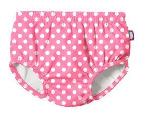 Boys and Girls Recycled Polyester UPF 50  Swim Diaper Cover | Pokadots Bubblegum