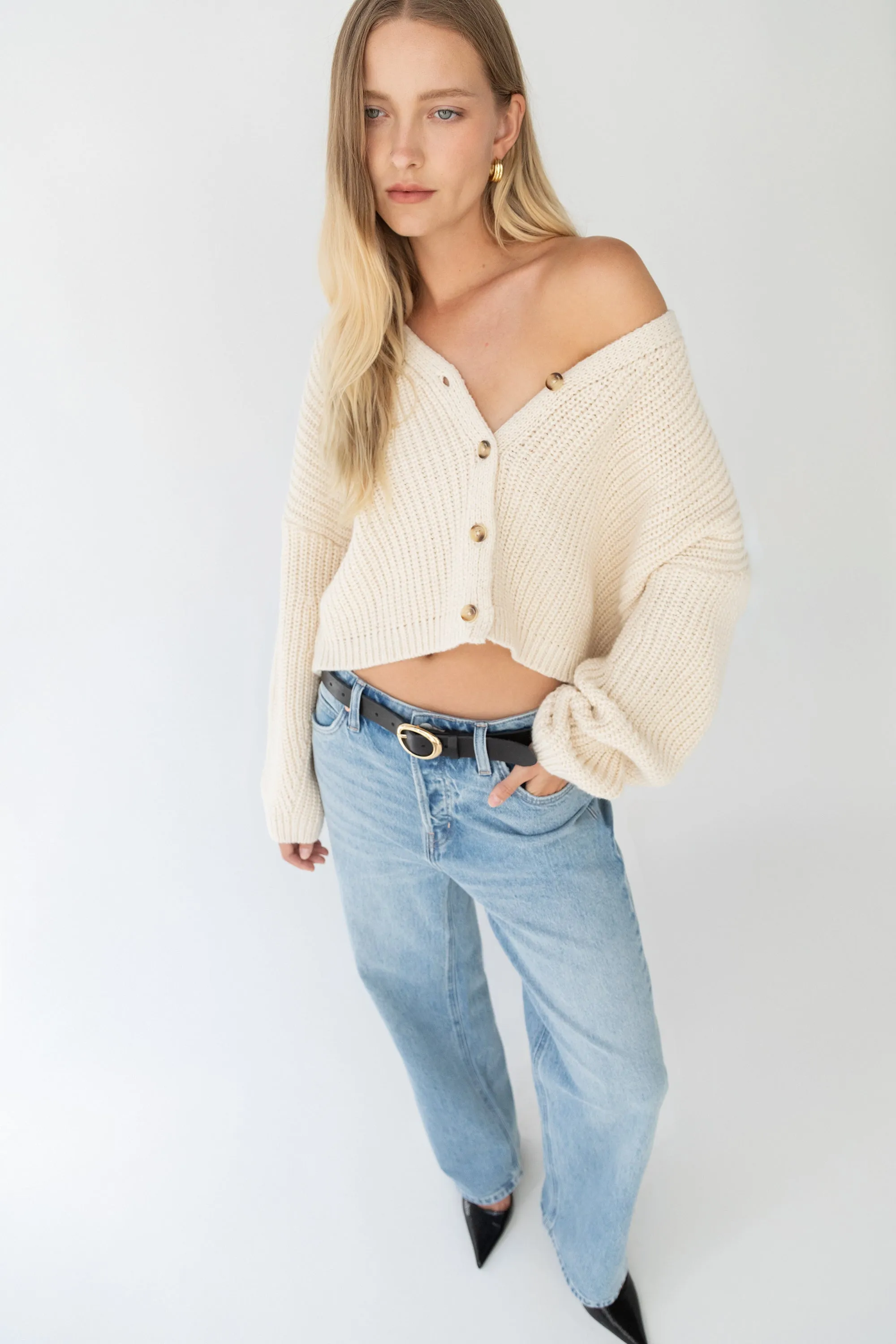 CHUNKY KNIT OVERSIZED CARDIGAN