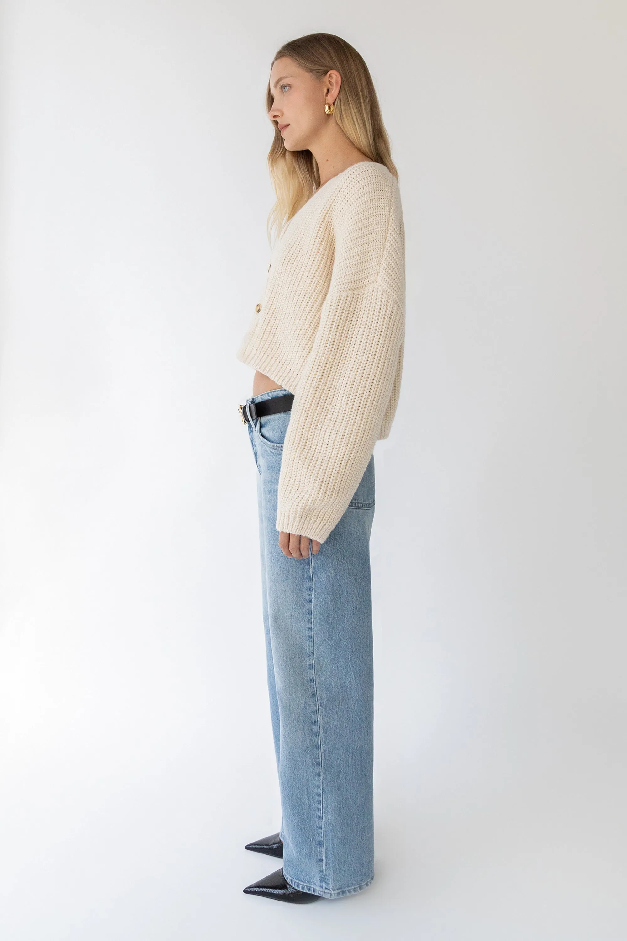 CHUNKY KNIT OVERSIZED CARDIGAN