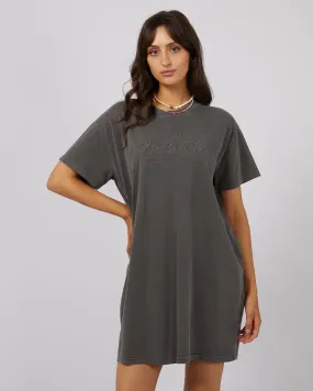 Classic Tee Dress Charcoal