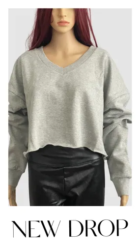 Crop V-Neck Sweatshirt BP.