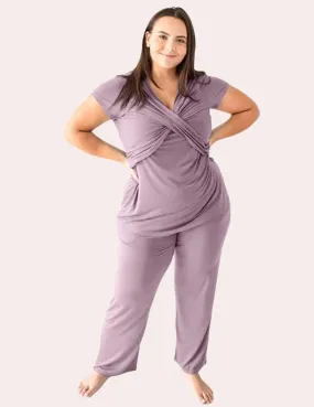 Davy Ultra Soft Maternity & Nursing Pajamas | Mauve