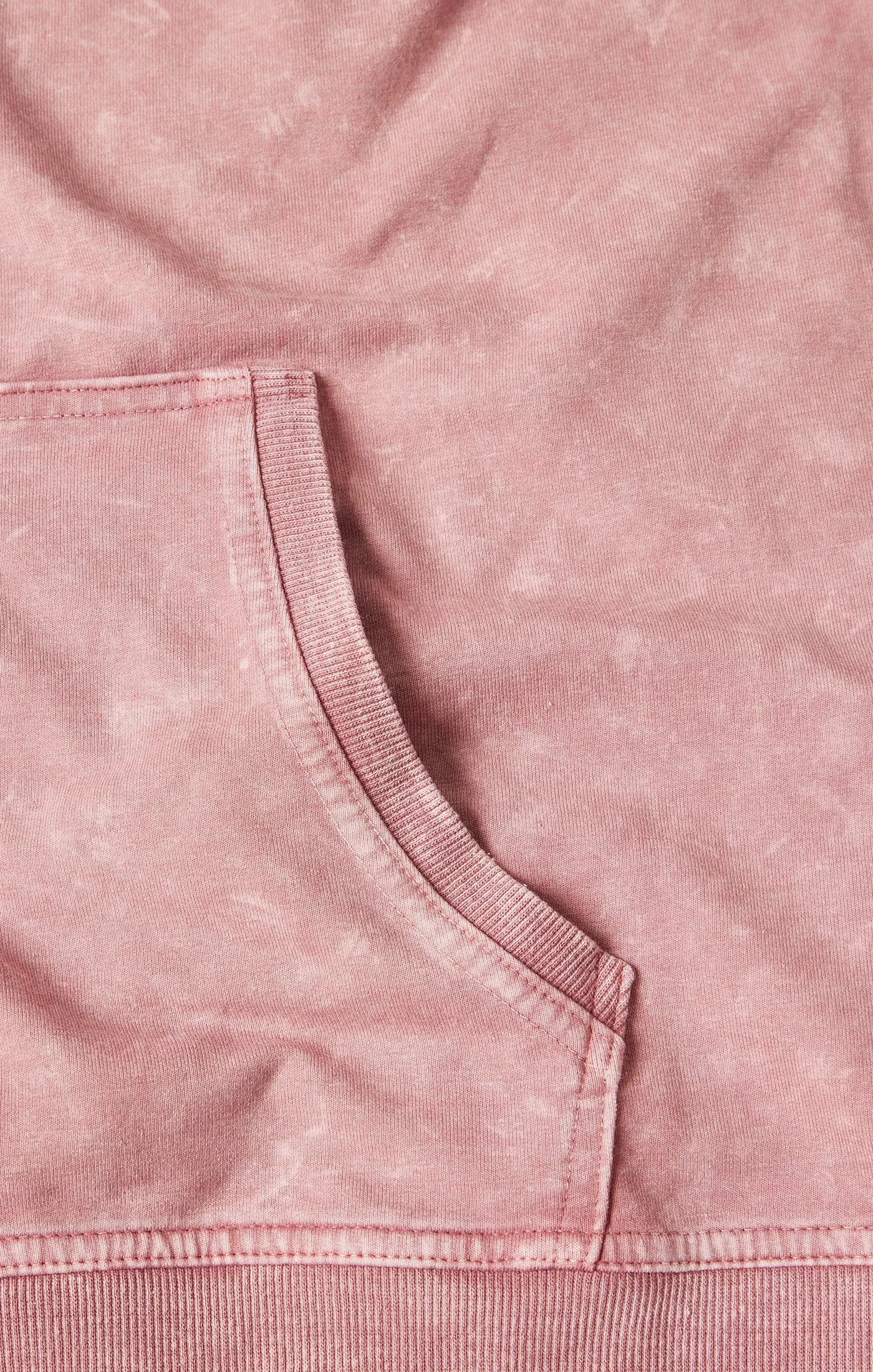 Dusty Rose Fleece Zip Hoodie