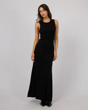 Eve Knit Maxi Tank Dress Black