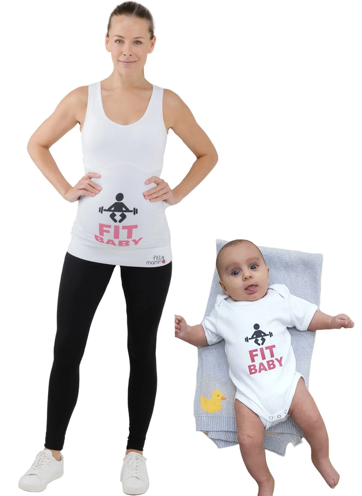 Fit Baby 2-Piece Set Maternity Workout Top