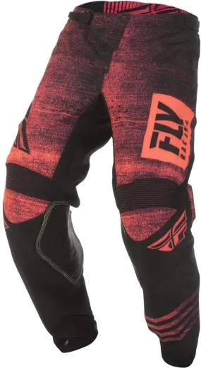 Fly Racing 2019 Kinetic Noiz Youth MX Pants - Red / Black