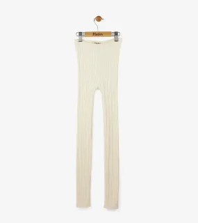 Girl Cream Cable Knit Tights | Hatley