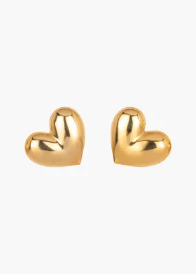 Hart Earrings -- Gold