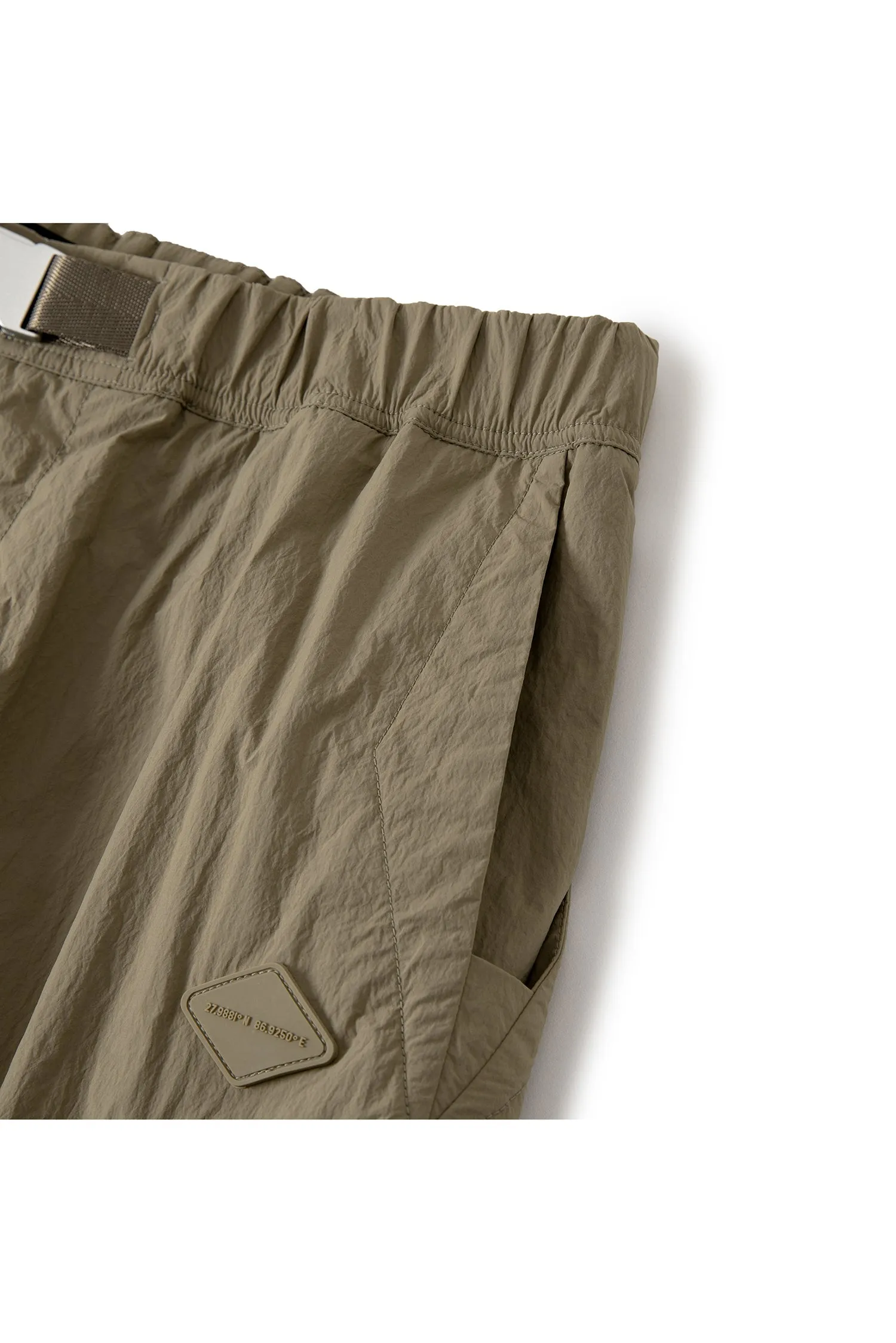 MEN'S MULTI POCKETS BELTED CARGO SHORTS