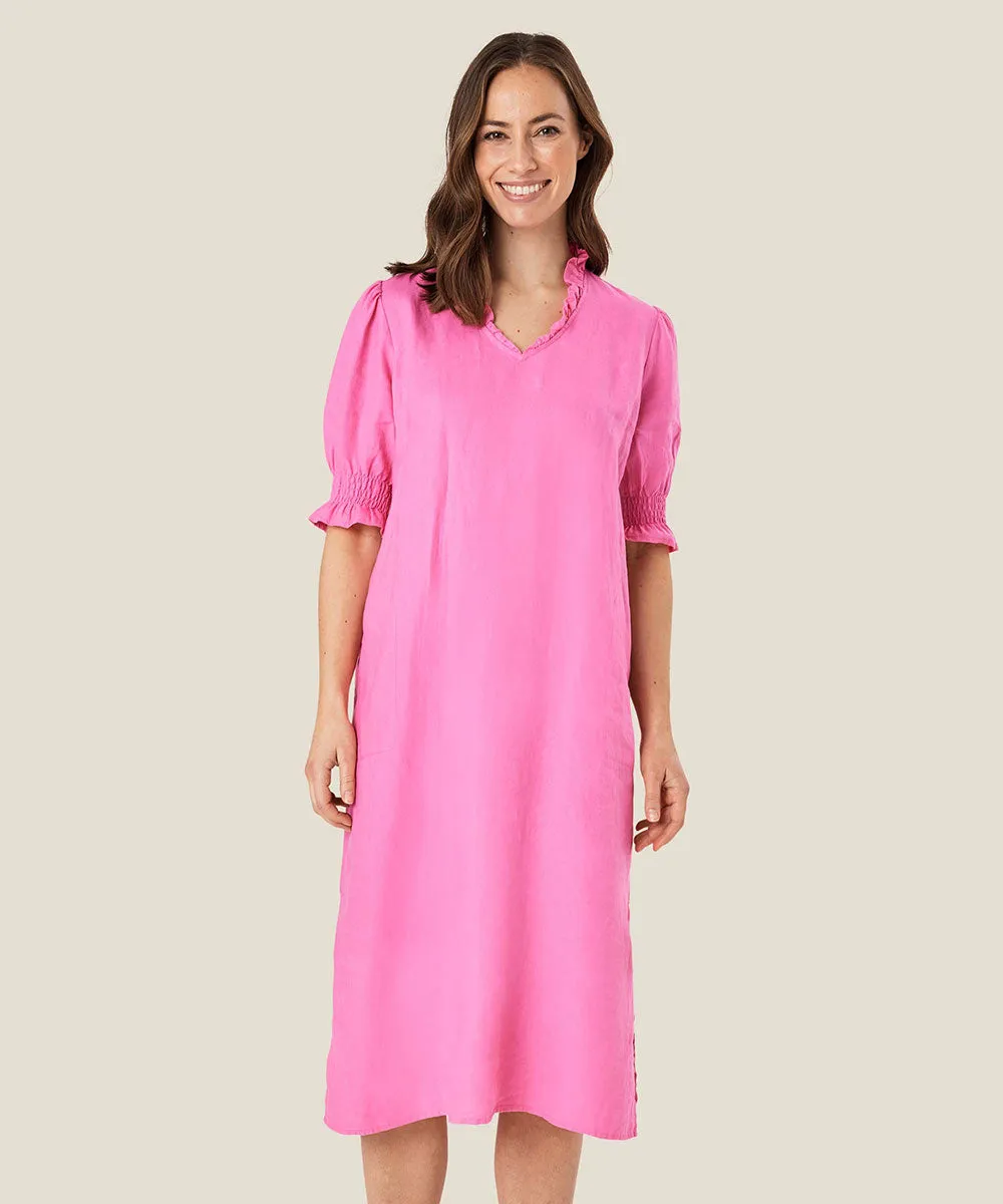 Nydela Smock-Sleeve Dress