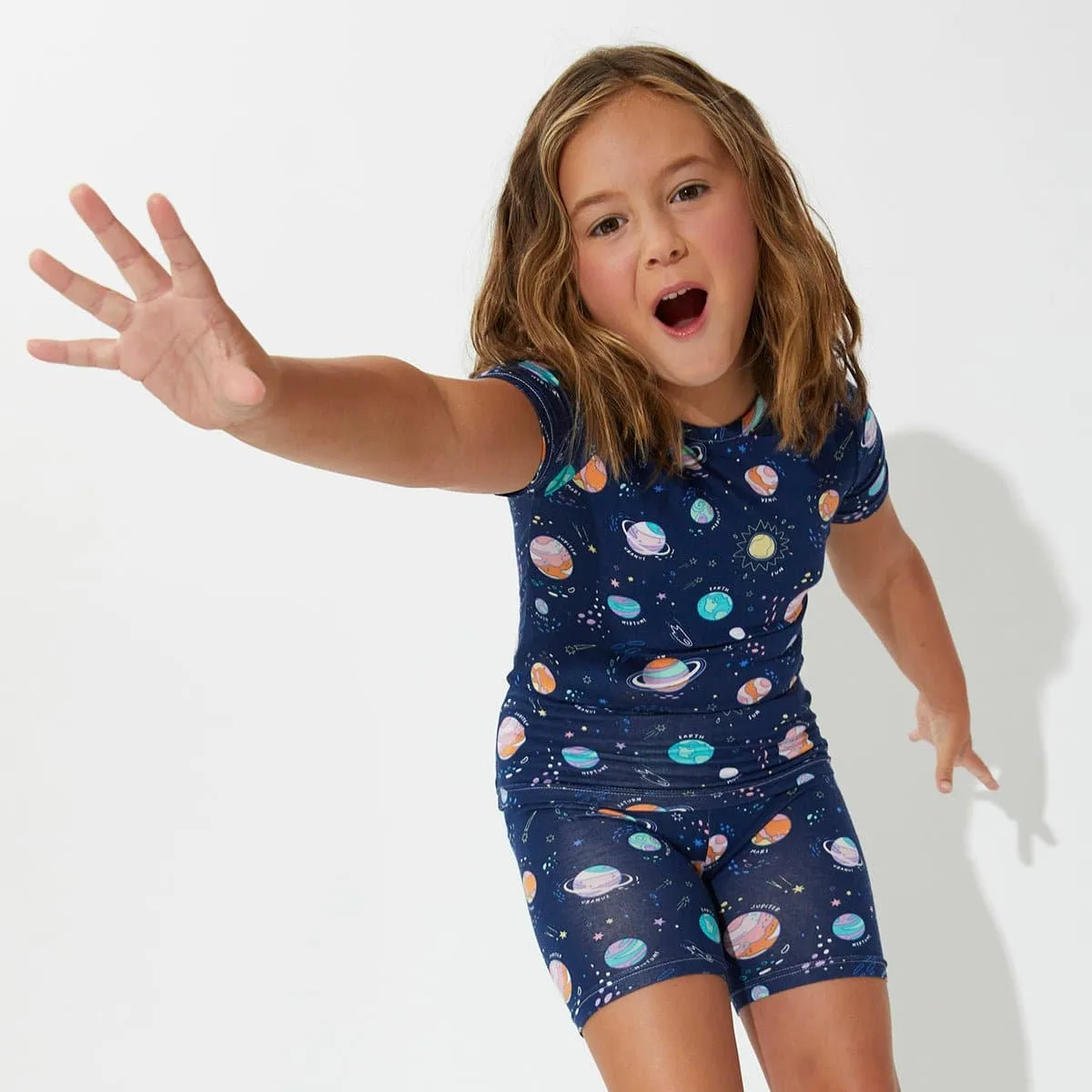 Planets Bamboo Kids Pajama Short Set