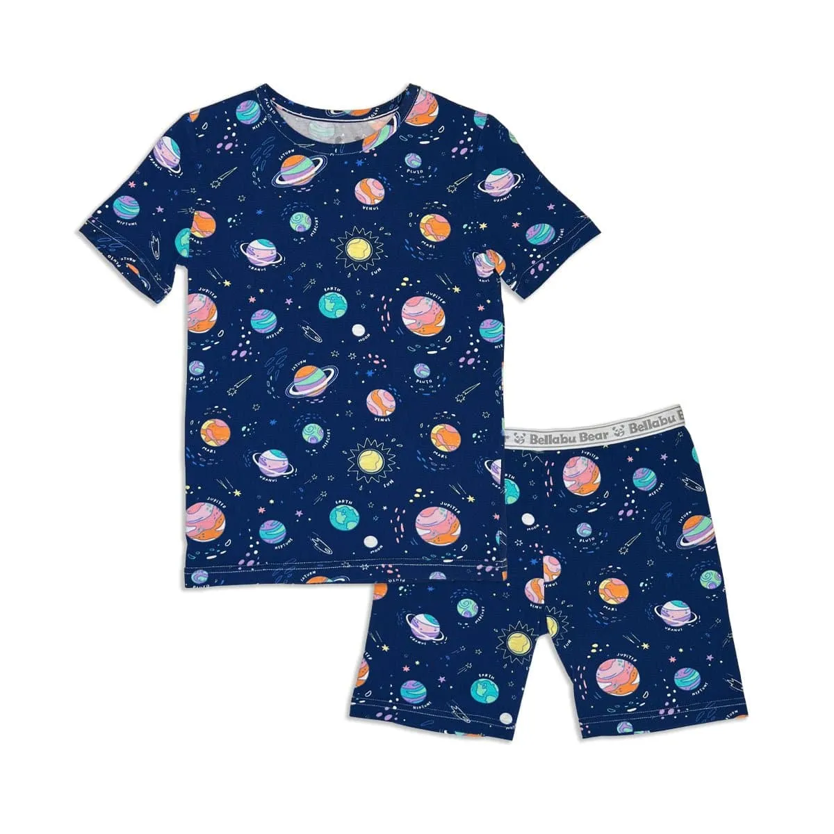 Planets Bamboo Kids Pajama Short Set