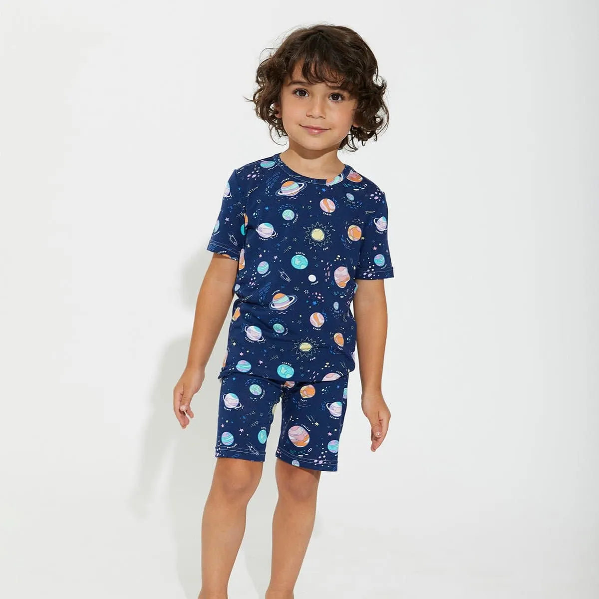 Planets Bamboo Kids Pajama Short Set