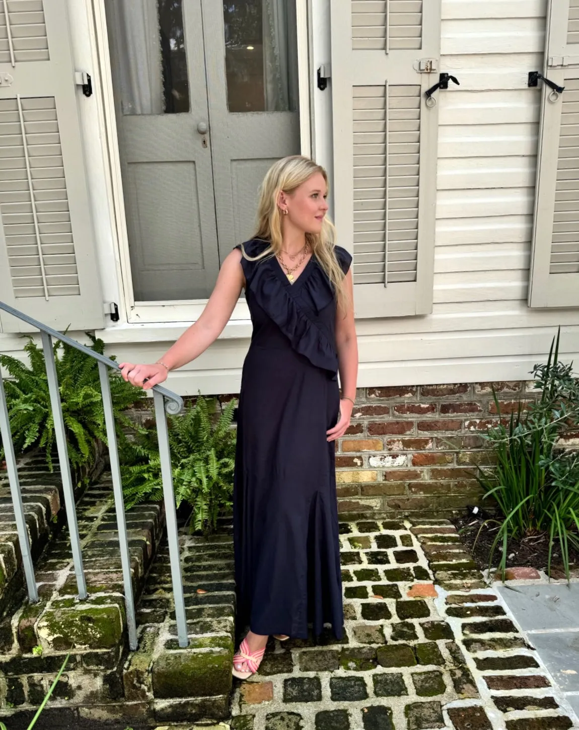 Quinn Maxi Dress Navy