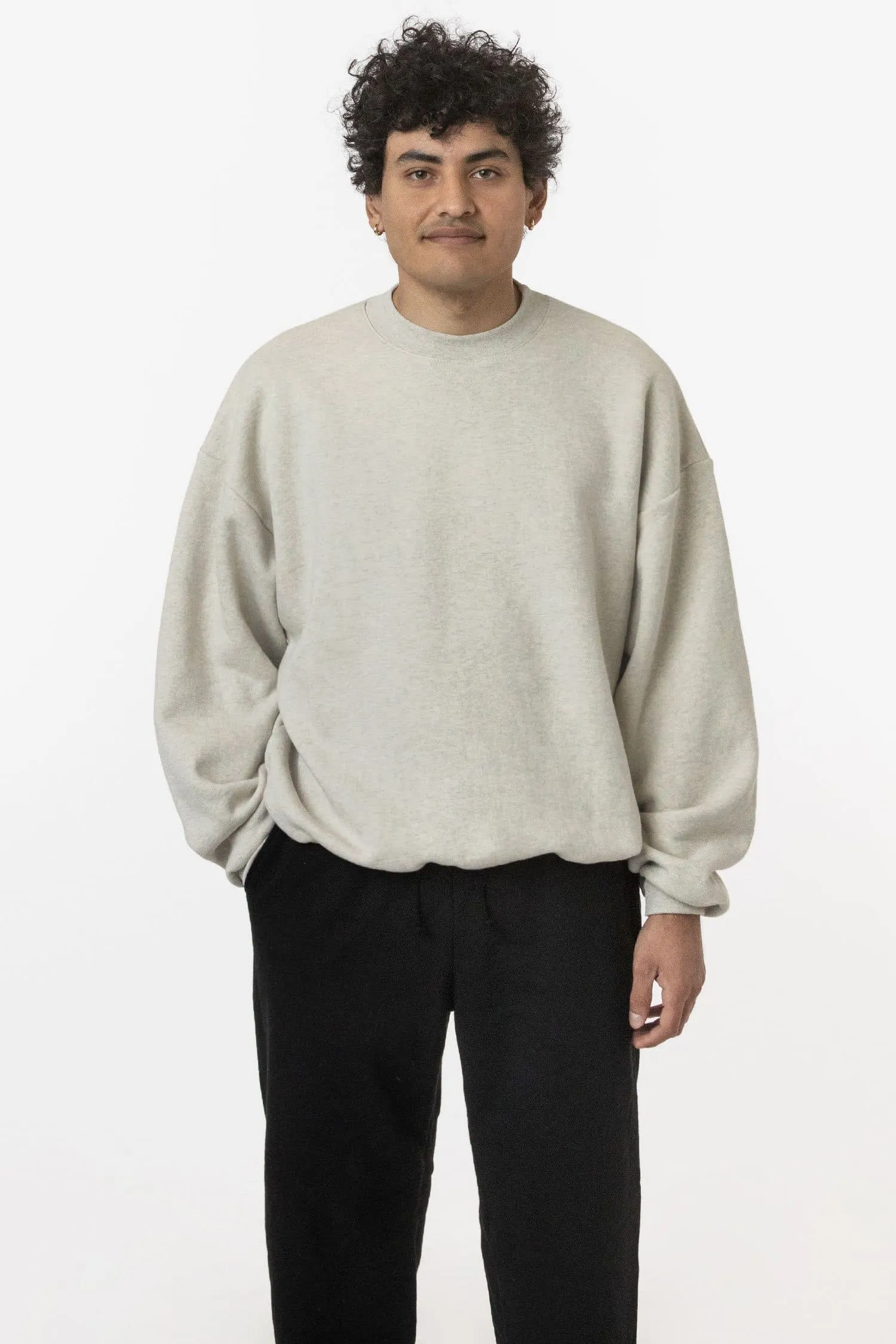 SF1047 Mix - 12oz. Fleece Wide Crewneck Sweatshirt